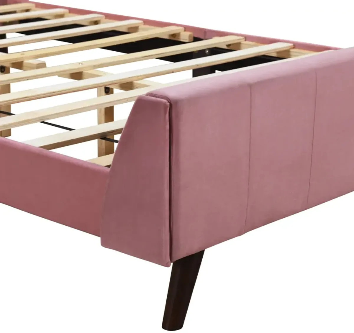 Upholstered Platform Bed, Velvet