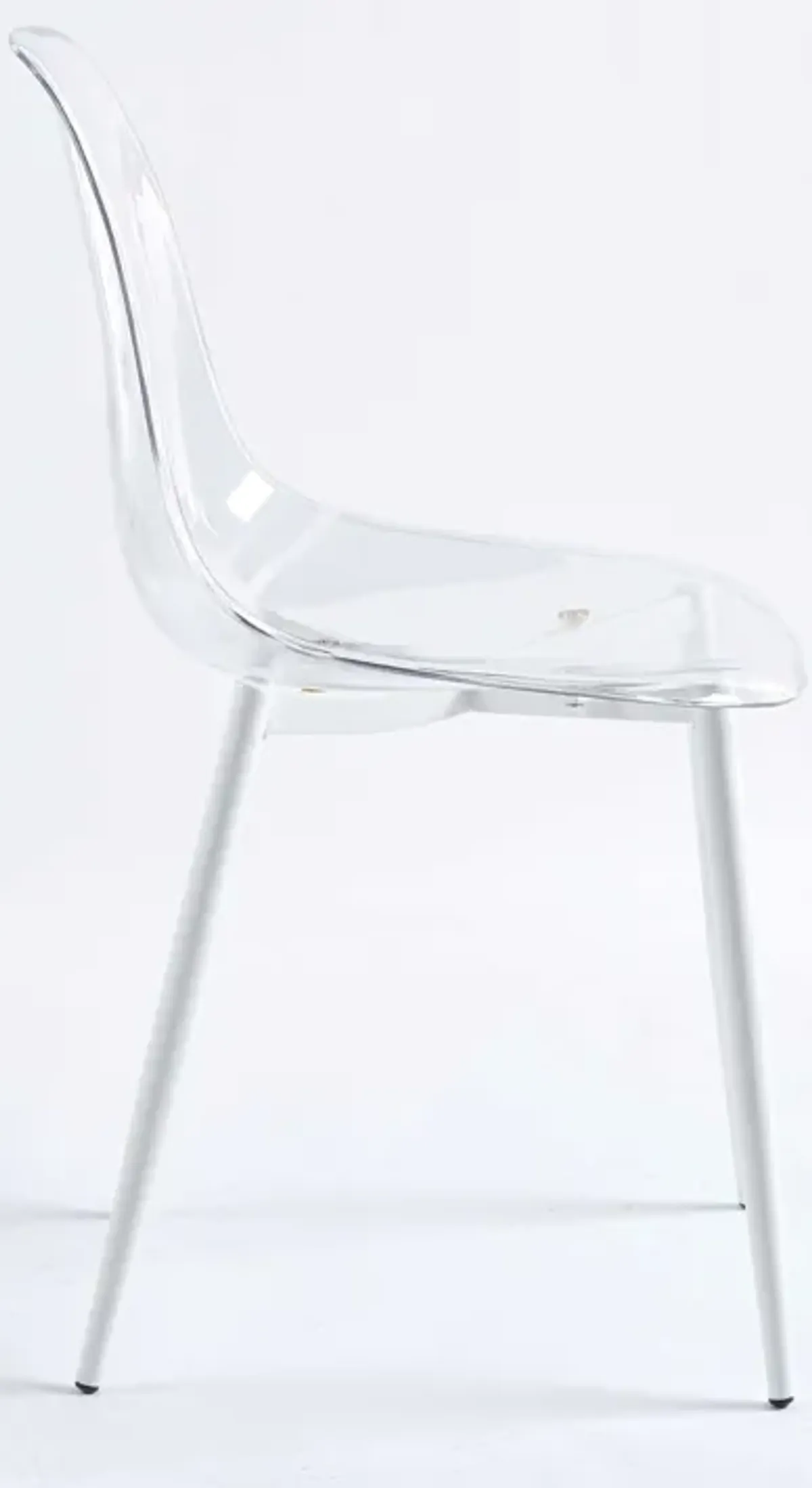 Dining Chair, Metal Leg, Plastic Seat (Set of 4)