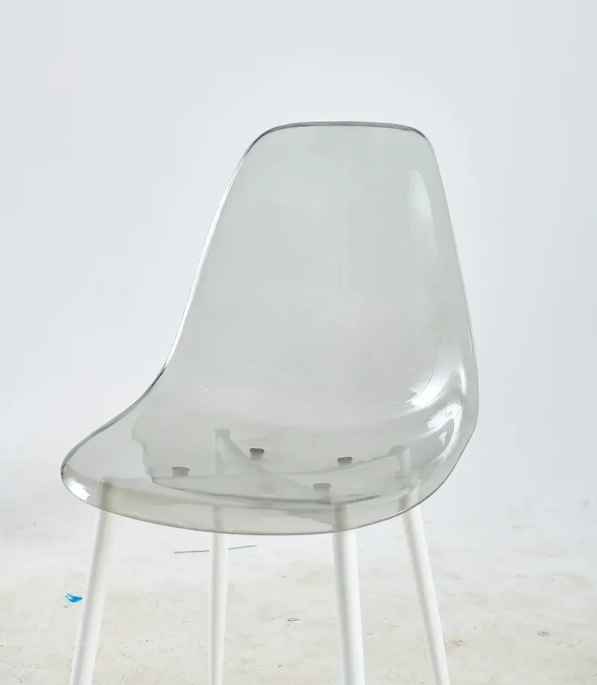 Dining Chair, Metal Leg, Plastic Seat (Set of 4)