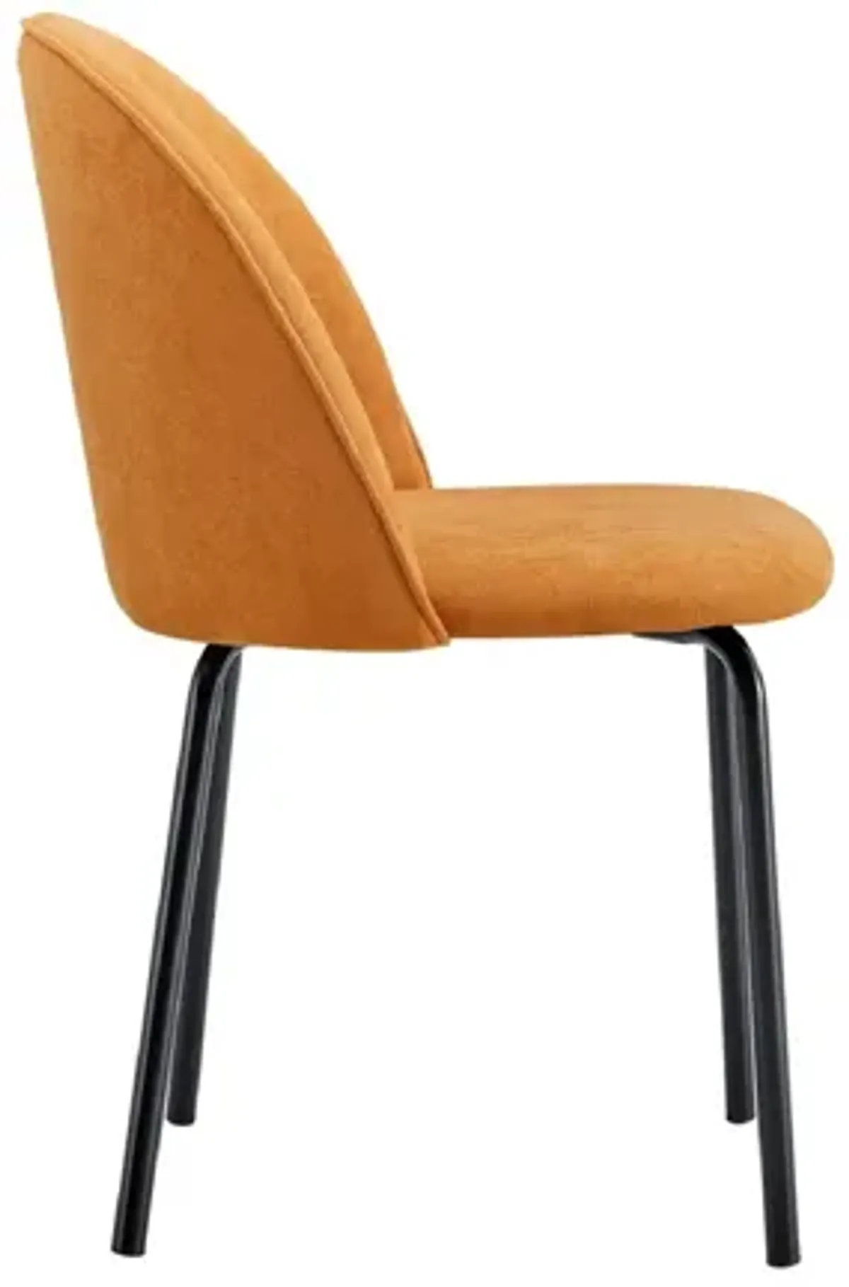 Modern Chair With Iron Tube Legs, Soft Cushions And Comfortable Backrest, Suitable For Dining Room, Living Room, Cafe