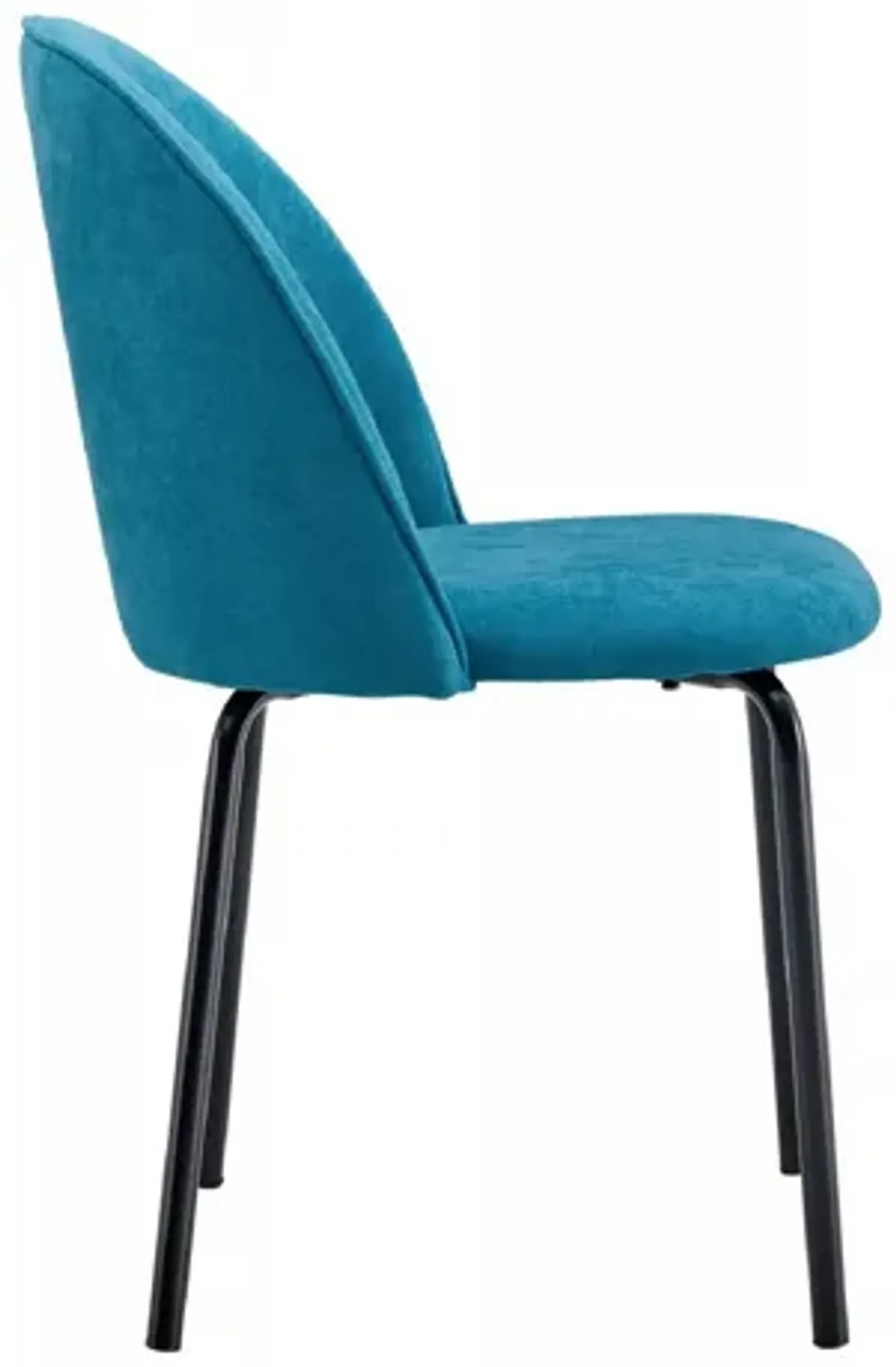 Modern Chair With Iron Tube Legs, Soft Cushions And Comfortable Backrest, Suitable For Dining Room, Living Room, Cafe