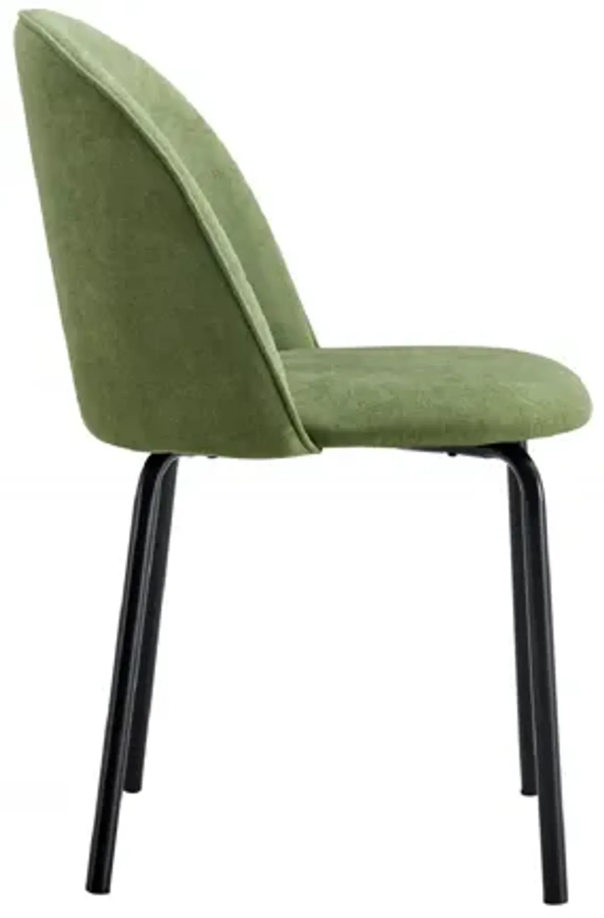 Modern Chair With Iron Tube Legs, Soft Cushions And Comfortable Backrest, Suitable For Dining Room, Living Room, Cafe