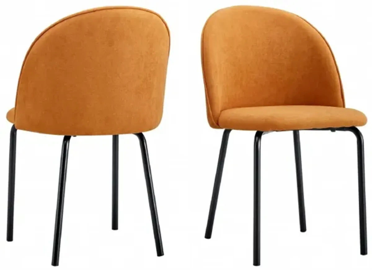 Modern Chair With Iron Tube Legs, Soft Cushions And Comfortable Backrest, Suitable For Dining Room, Living Room, Cafe