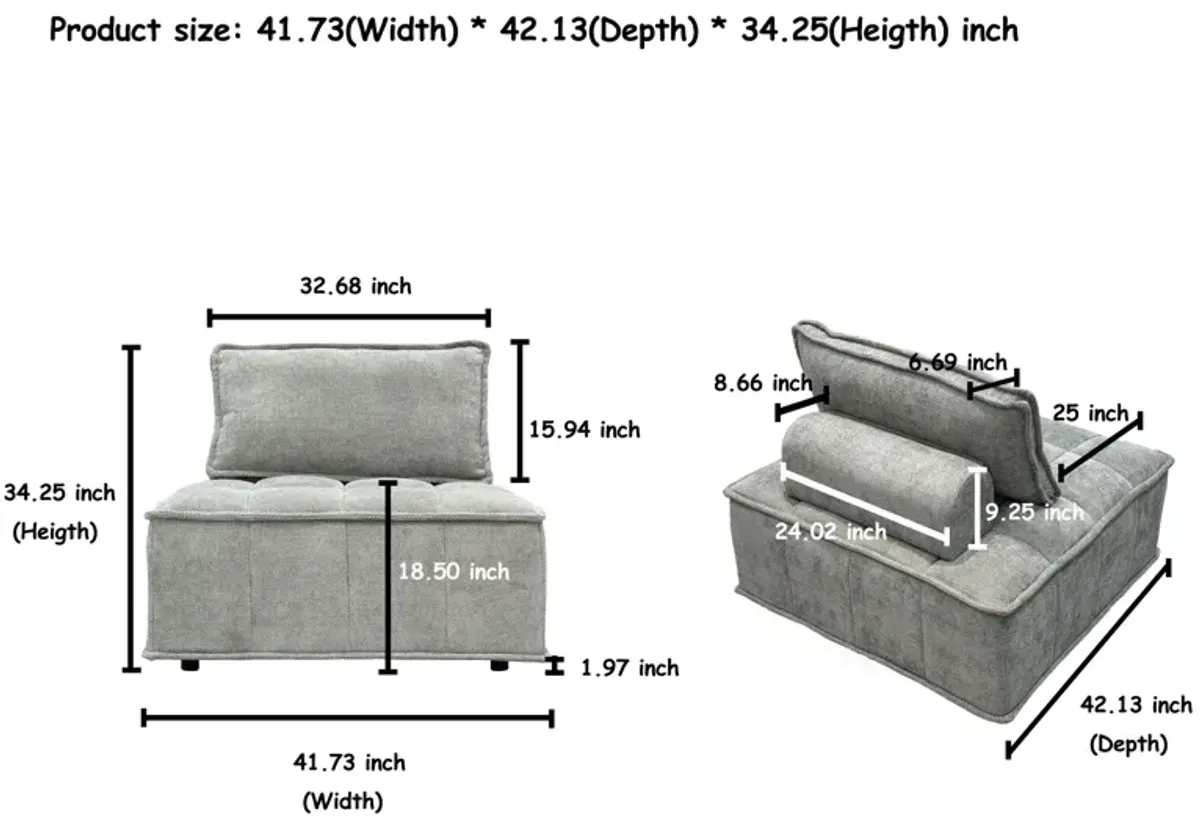 Luxury L-Shaped Modular Sofa With Hidden Legs, Adjustable Cushions, And Spring Seats - Perfect For Modern Living Room