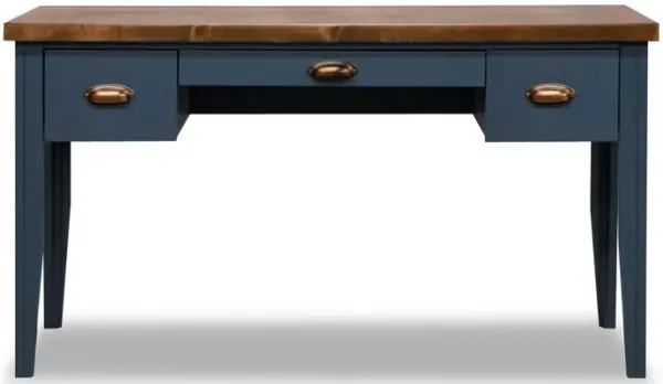 Nantucket - Writing Desk - Blue Denim, Whiskey