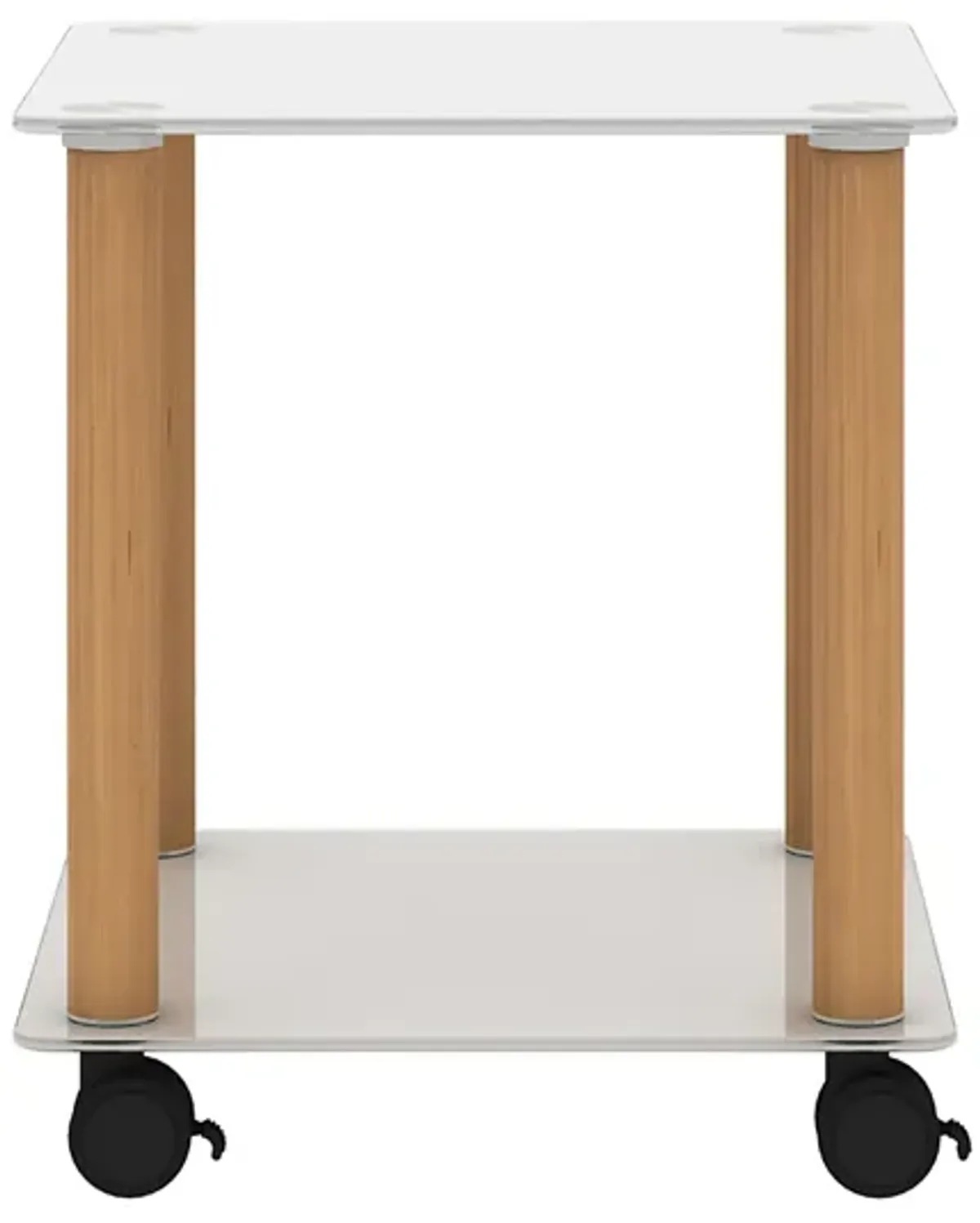 Side Table, 2 Tier Space End Table, Modern Night Stand, Sofa Table, Side Table With Storage Shelve