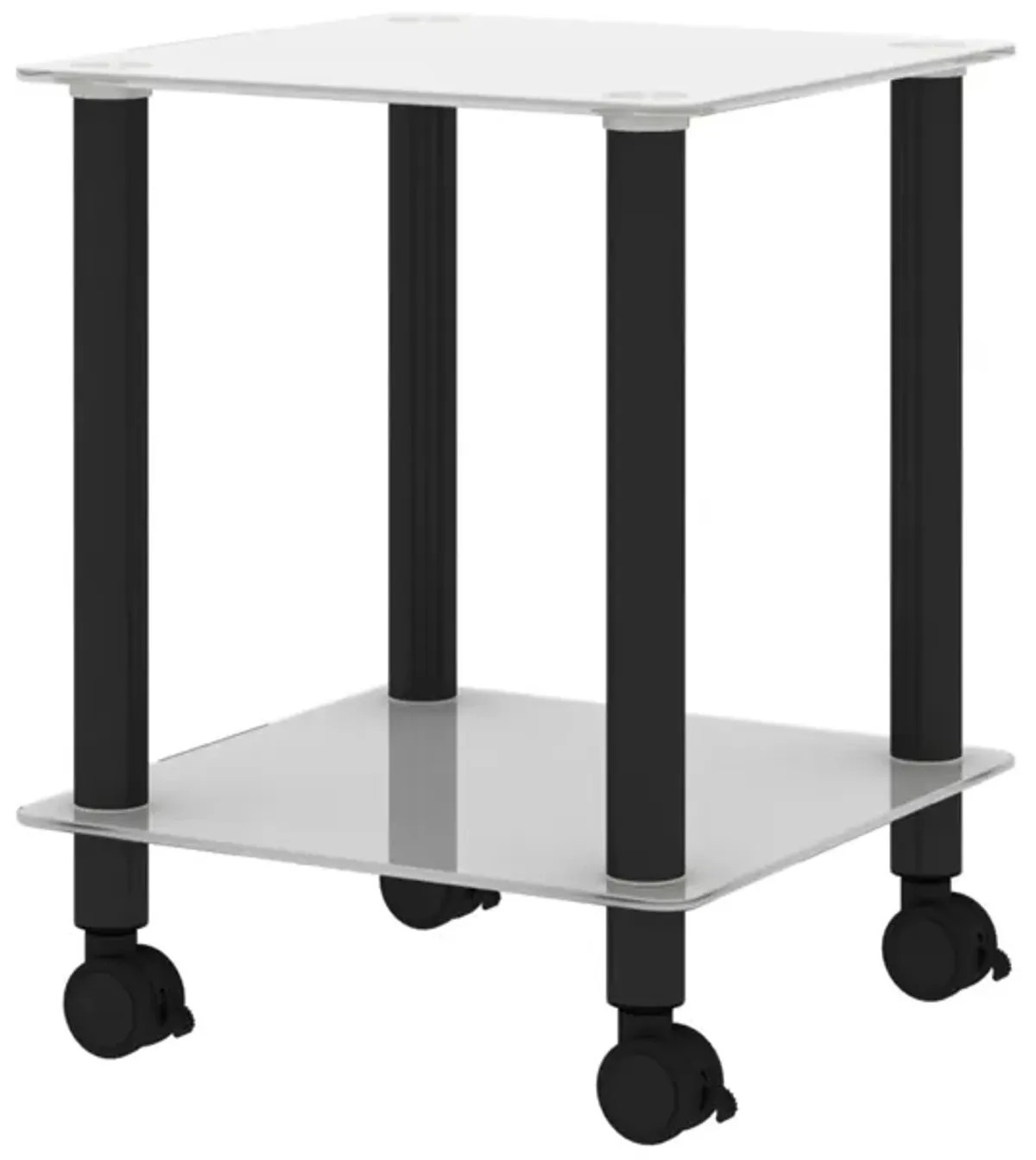 Side Table, 2 Tier Space End Table, Modern Night Stand, Sofa Table, Side Table With Storage Shelve