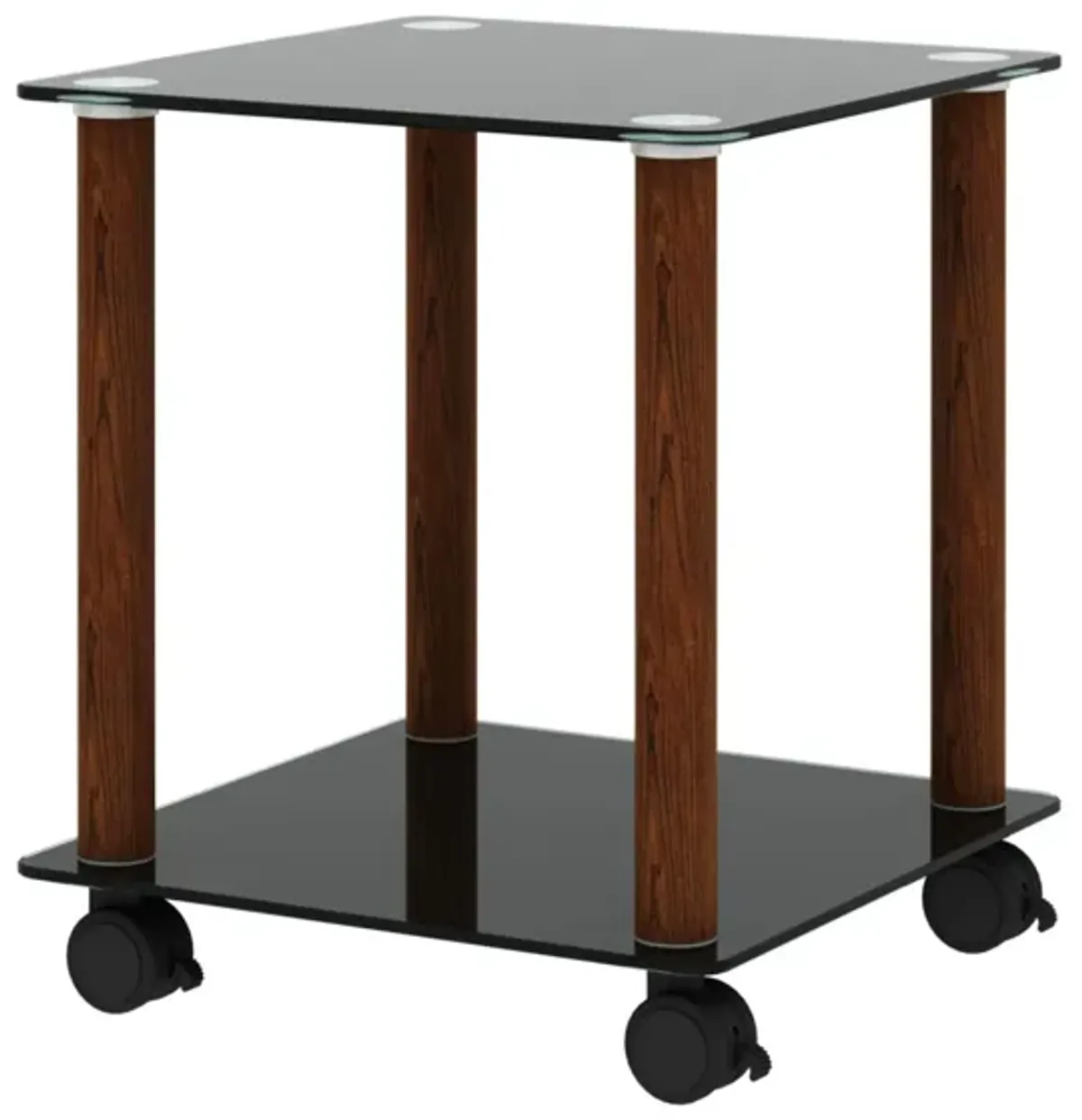 Side Table, 2 Tier Space End Table, Modern Night Stand, Sofa Table, Side Table With Storage Shelve