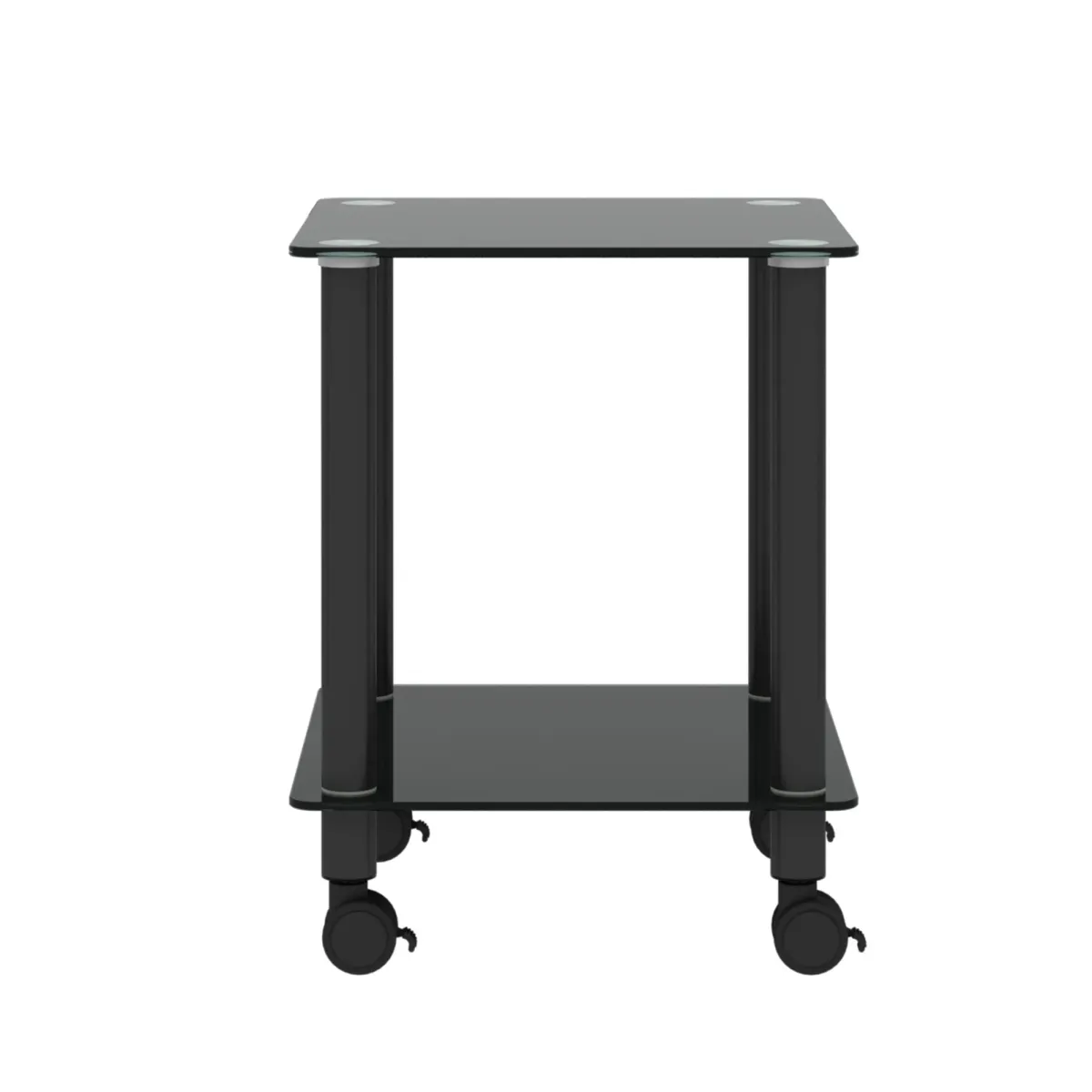 Side Table, 2 Tier Space End Table, Modern Night Stand, Sofa Table, Side Table With Storage Shelve