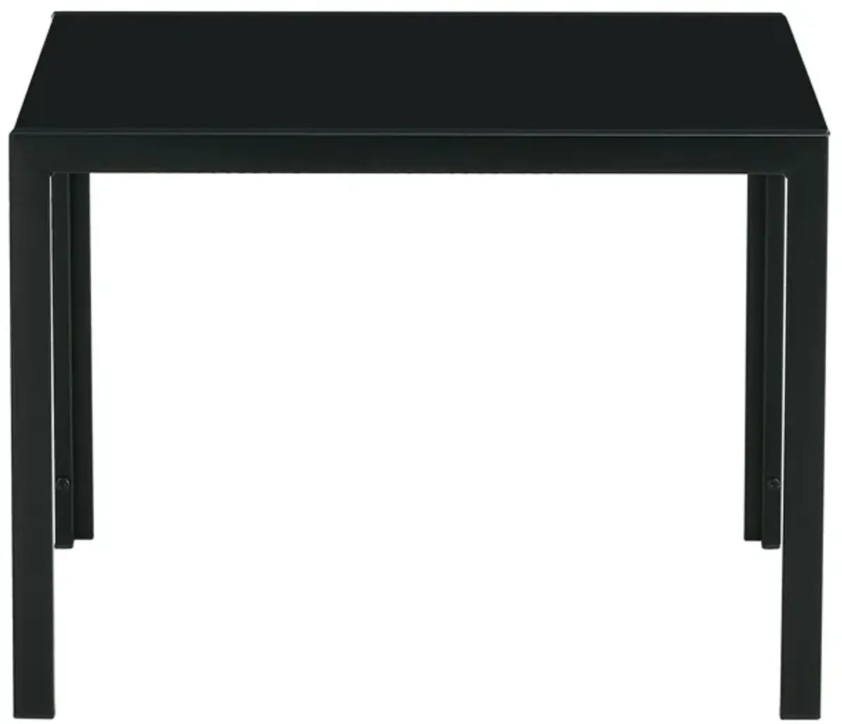 Coffee Table (Set of 2), Square Modern Table With Tempered Glass Finish For Living Room