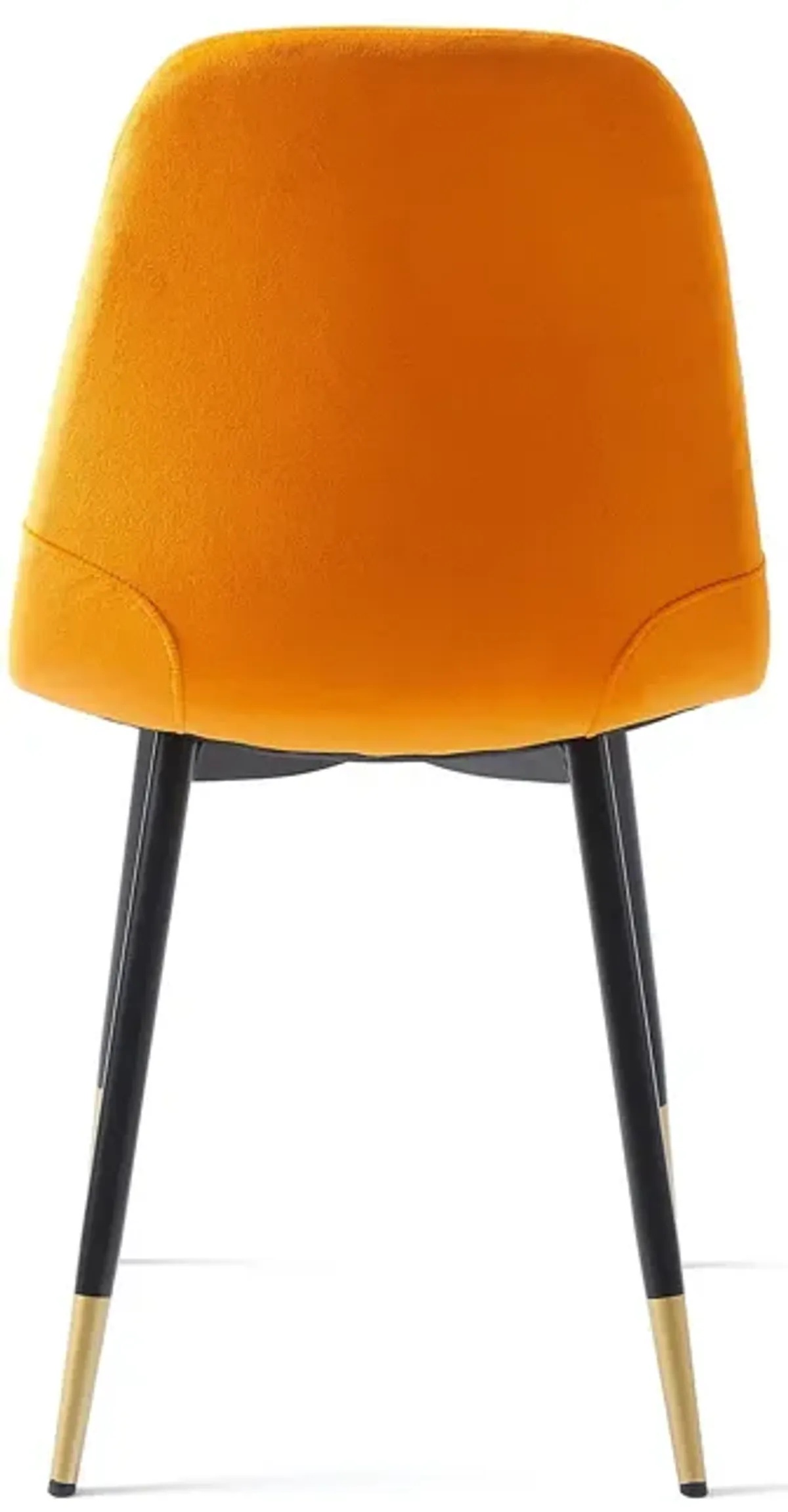 Velvet Tufted Accent Chairs With Golden Color Metal Legs, Modern Dining Chairs For Living Room