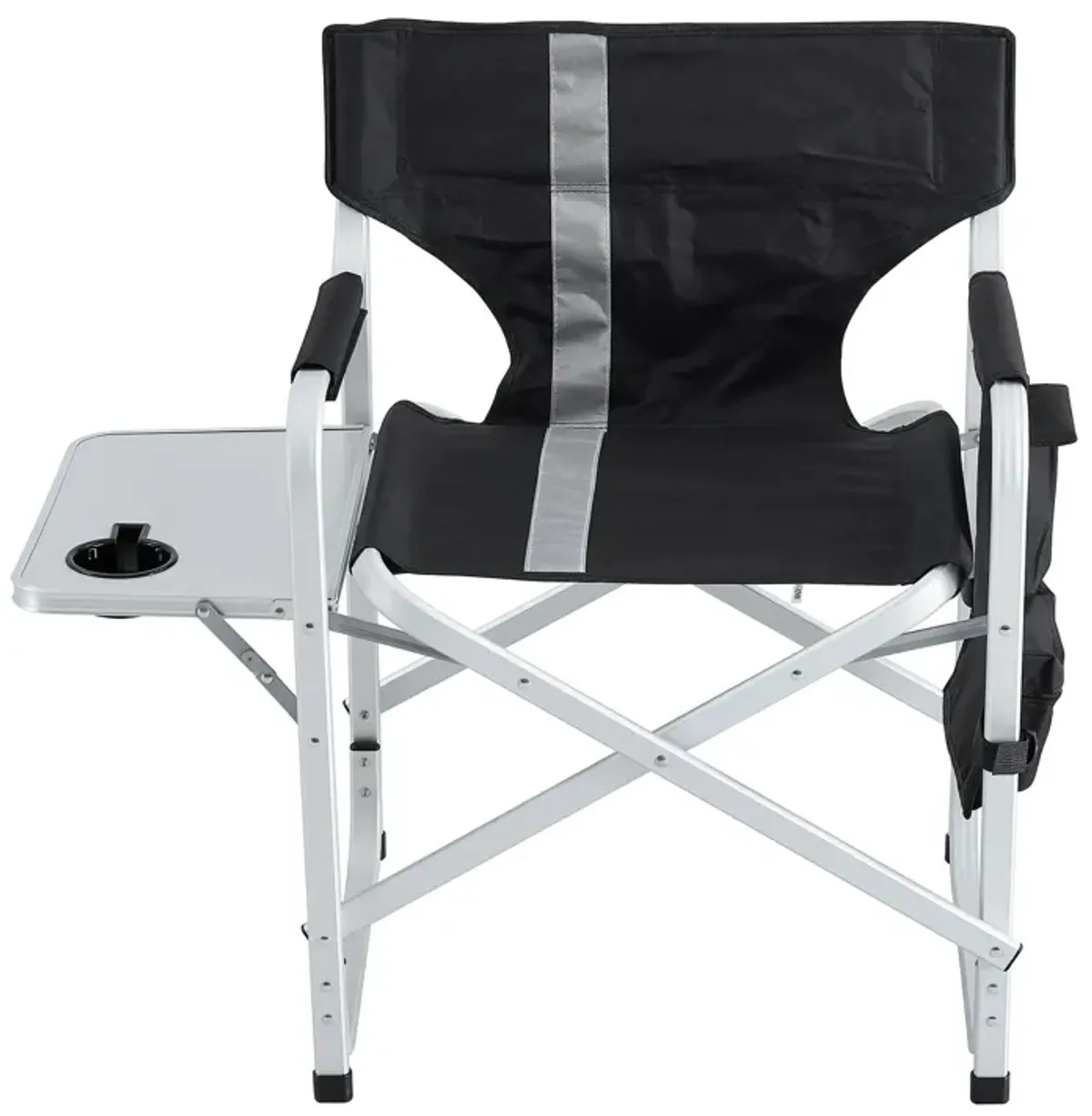 Padded Folding Outdoor Chair With Side Table And Storage Pockets, Lightweight Oversized Directors Chair For Indoor, Outdoor Camping, Picnics And Fishing