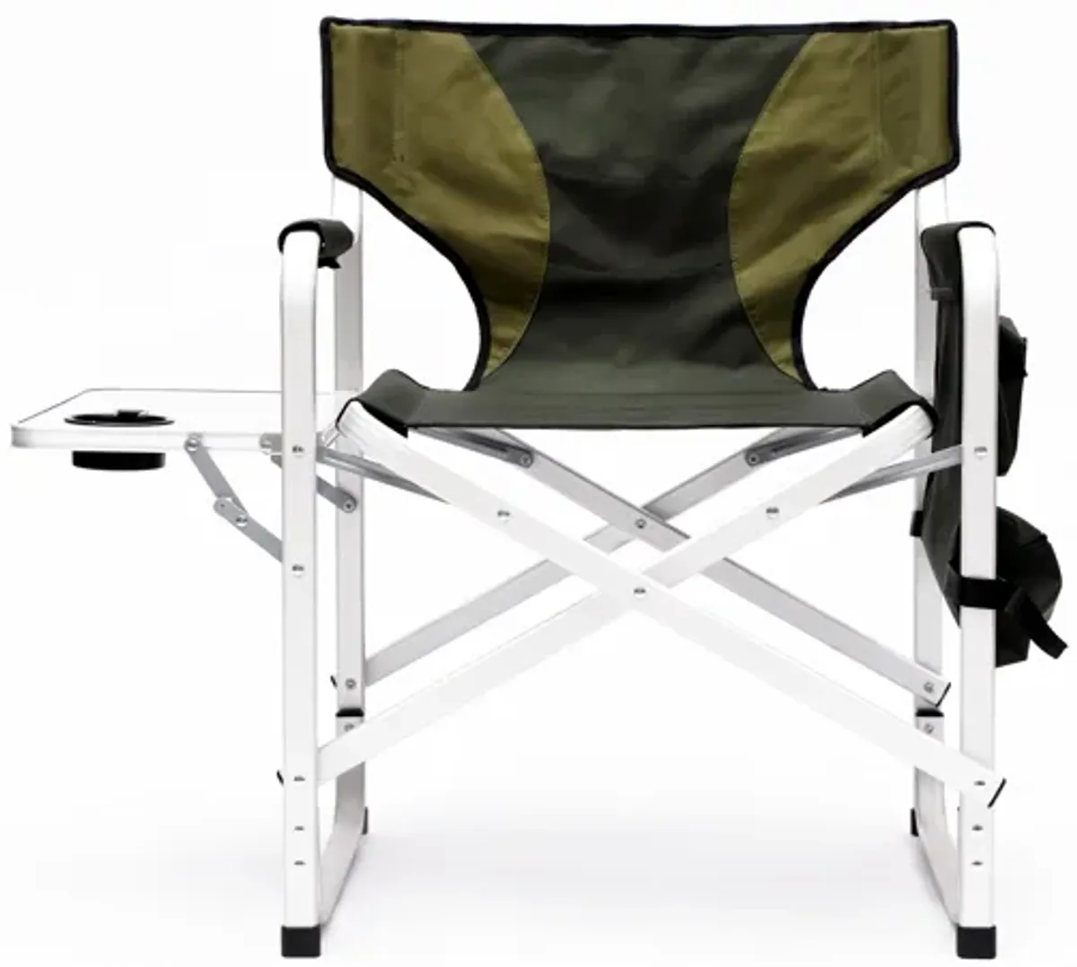 Padded Folding Outdoor Chair With Side Table And Storage Pockets, Lightweight Oversized Directors Chair For Indoor, Outdoor Camping, Picnics And Fishing