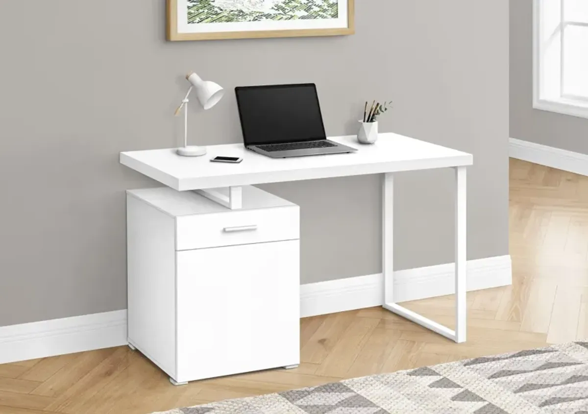 Computer Desk, Home Office, Laptop, Left, Right Set-Up, Storage Drawers, Work, Contemporary, Modern