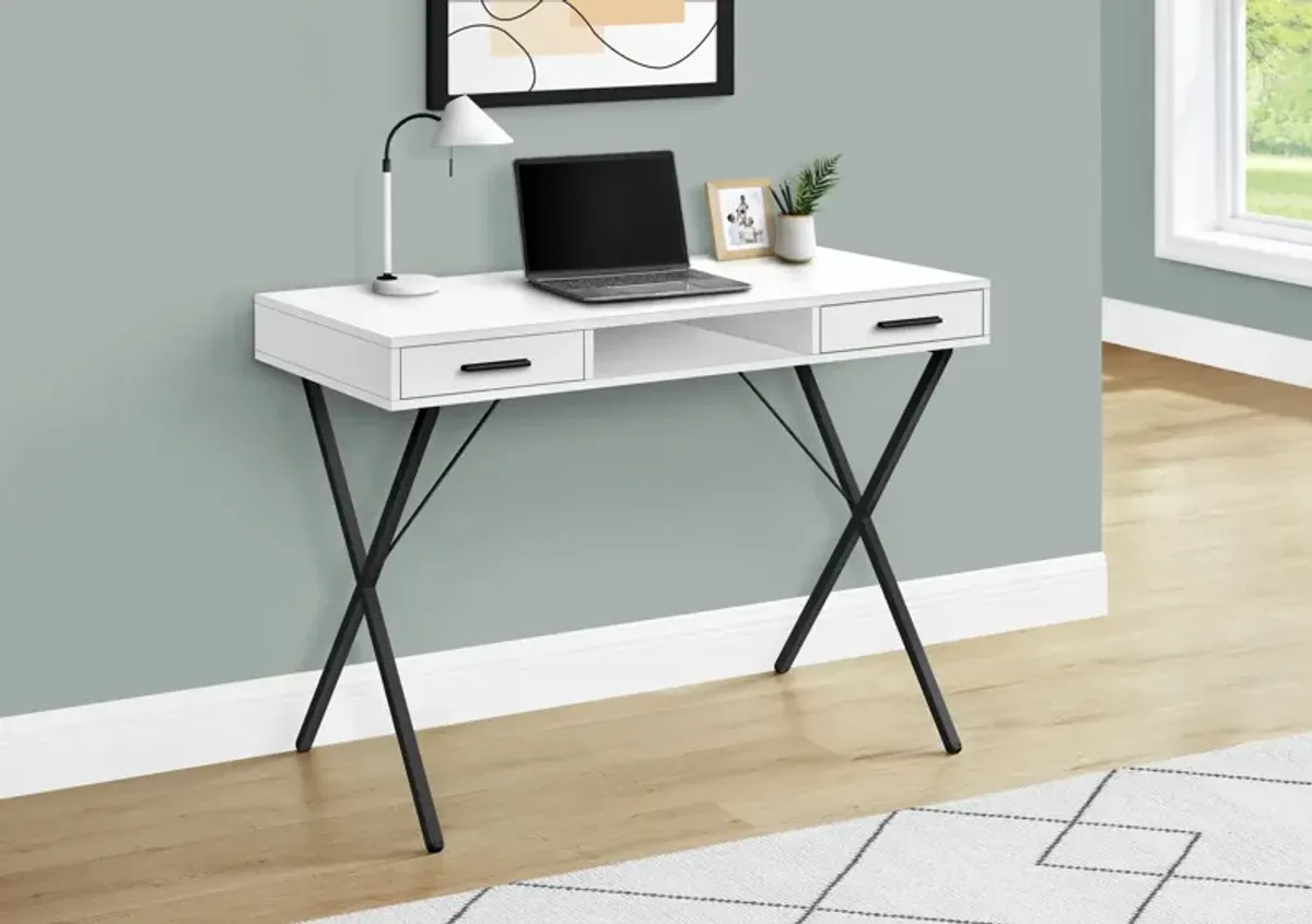 Computer Desk, Home Office, Laptop, Left / Right Set-Up, Storage Drawers, Work, Contemporary, Modern