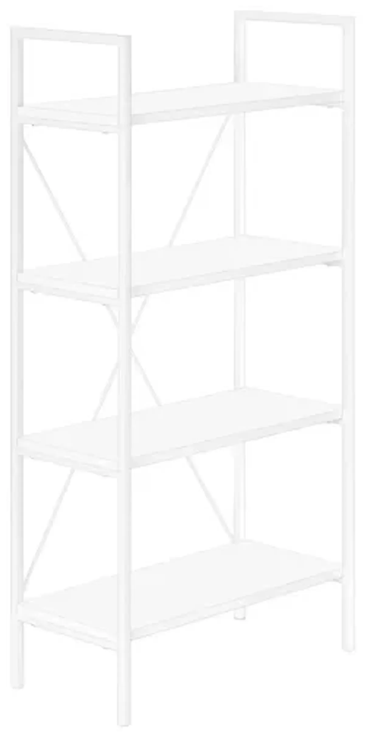 Bookshelf, Bookcase, 4 Tier, Office, Bedroom, Contemporary, Modern