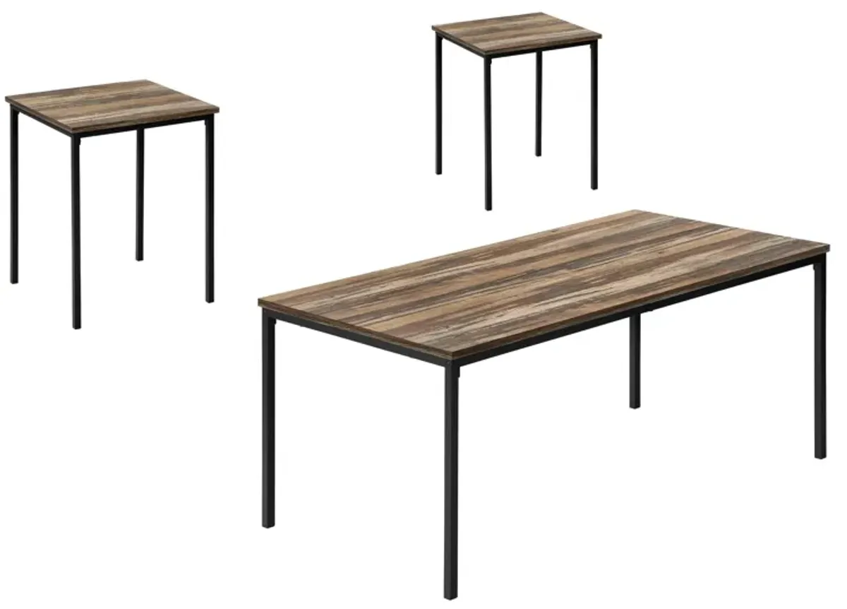 Table Set, Coffee, End, Contemporary, Modern (Set of 3)