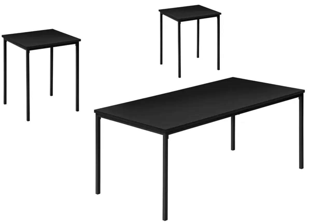 Table Set, Coffee, End, Contemporary, Modern (Set of 3)