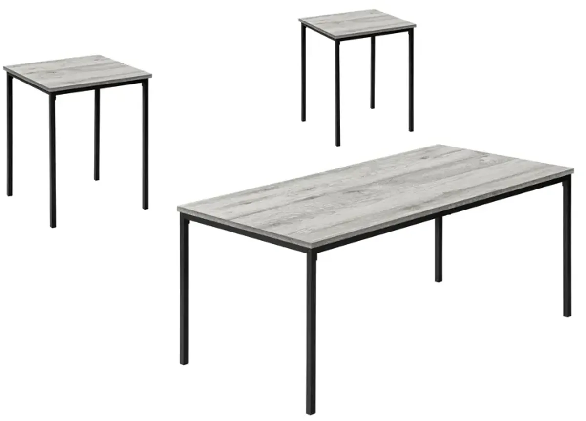 Table Set, Coffee, End, Contemporary, Modern (Set of 3)