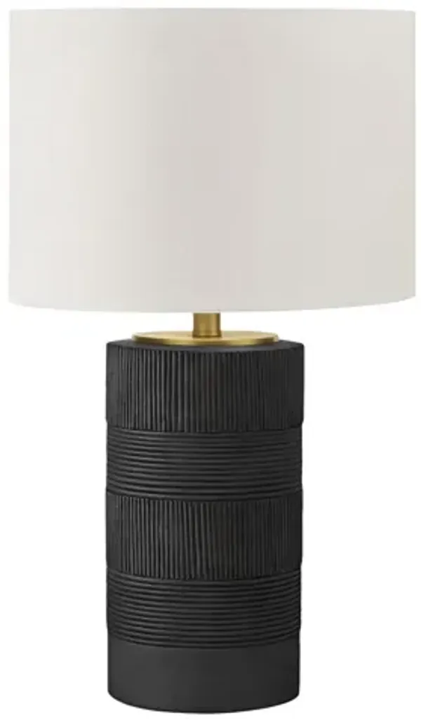 Table Lamp, Lighting, Resin, Contemporary - Black / Cream