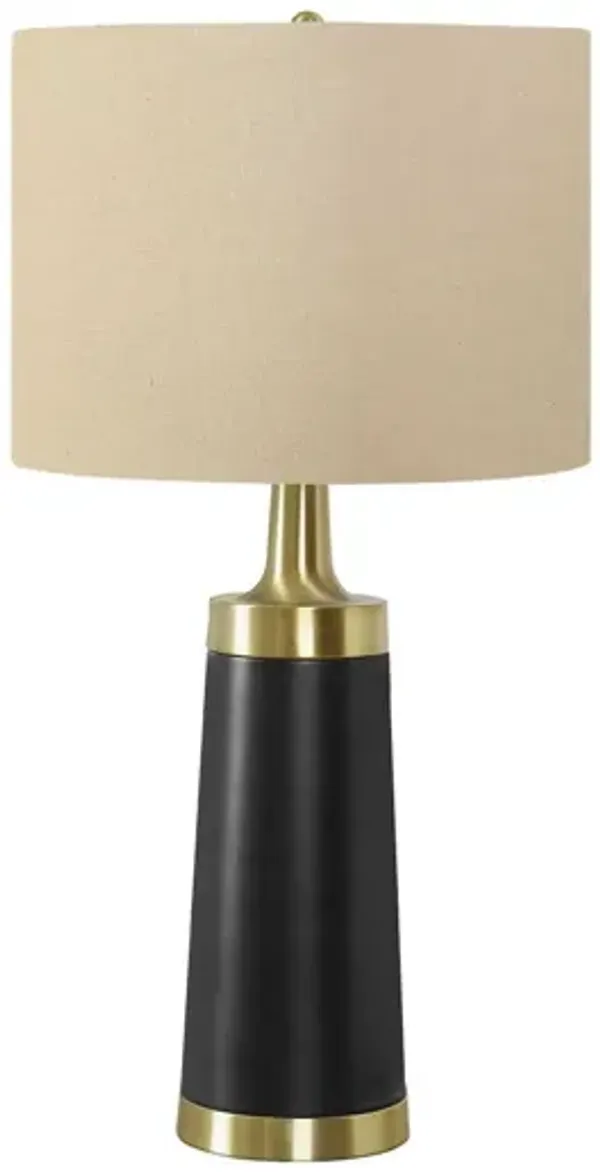 Lighting, Table Lamp, Resin, Contemporary - Black / Cream