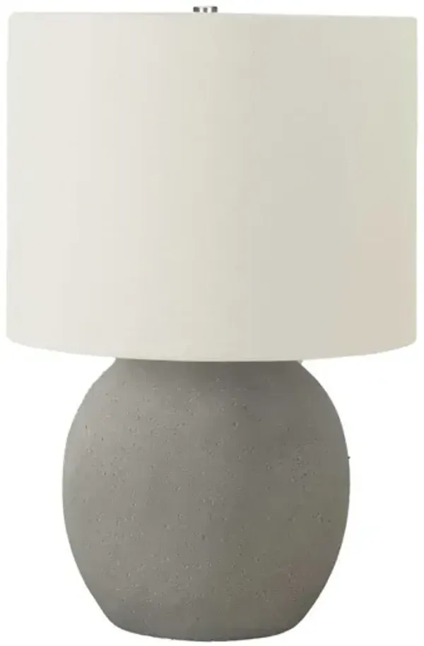 Lighting, Table Lamp, Concrete, Contemporary - Gray / Cream