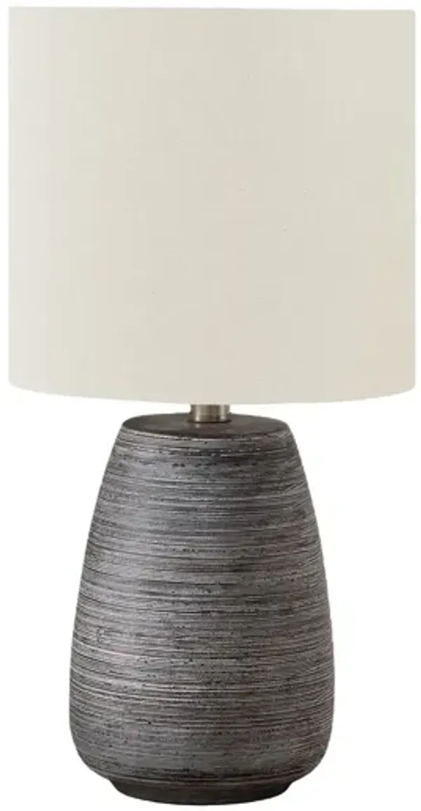 Lighting, Table Lamp, Ceramic, Contemporary - Gray / Cream