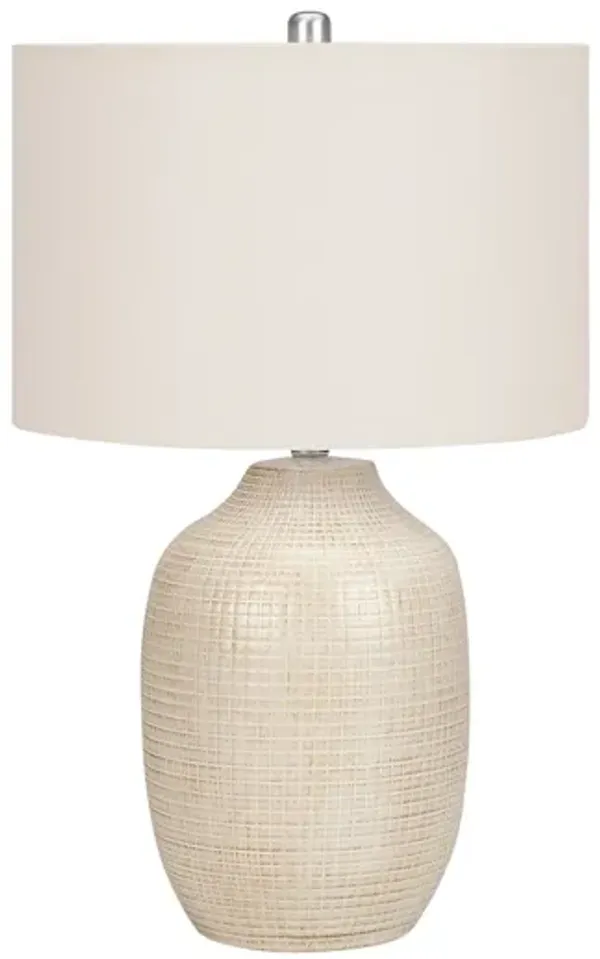 Table Lamp, Lighting, Ceramic, Contemporary - Cream