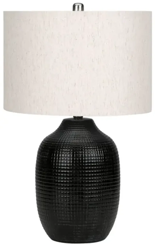Lighting, Table Lamp, Ceramic, Contemporary - Black / Cream
