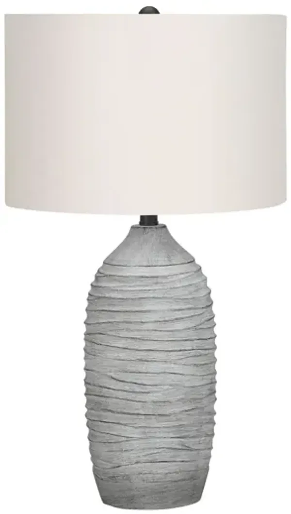 Lighting, Table Lamp, Resin, Modern - Gray / Cream
