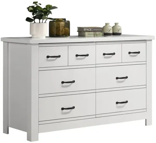 Cassini - 6 Drawer Dresser - White