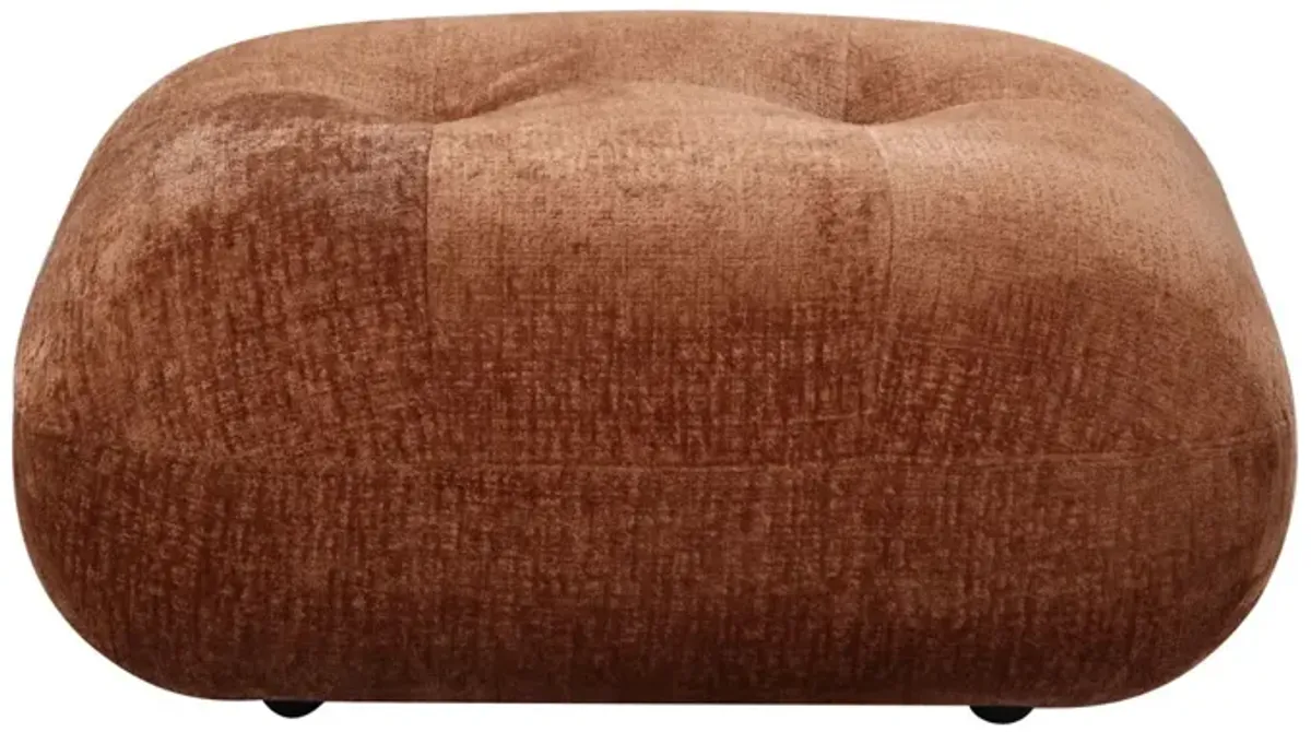 Carrick - Sandwich Mesh Ottoman - Rustic Brown