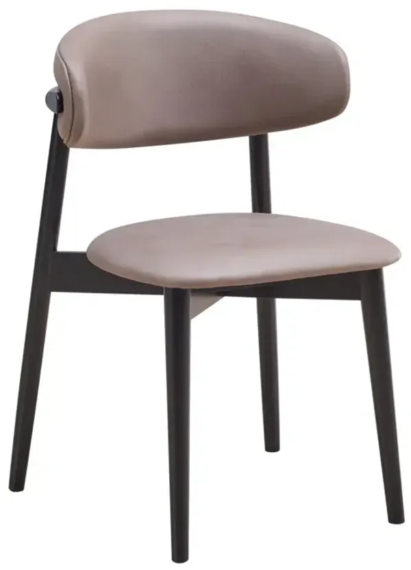 Lanae - Polished Microfiber Side Chair (Set of 2) - Gray