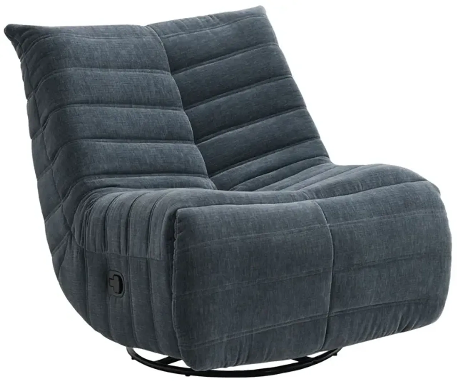 Talmon - Chenille Glider Recliner With Swivel