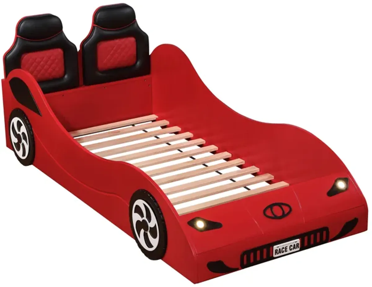 Colen - Twin Car Bed With LED