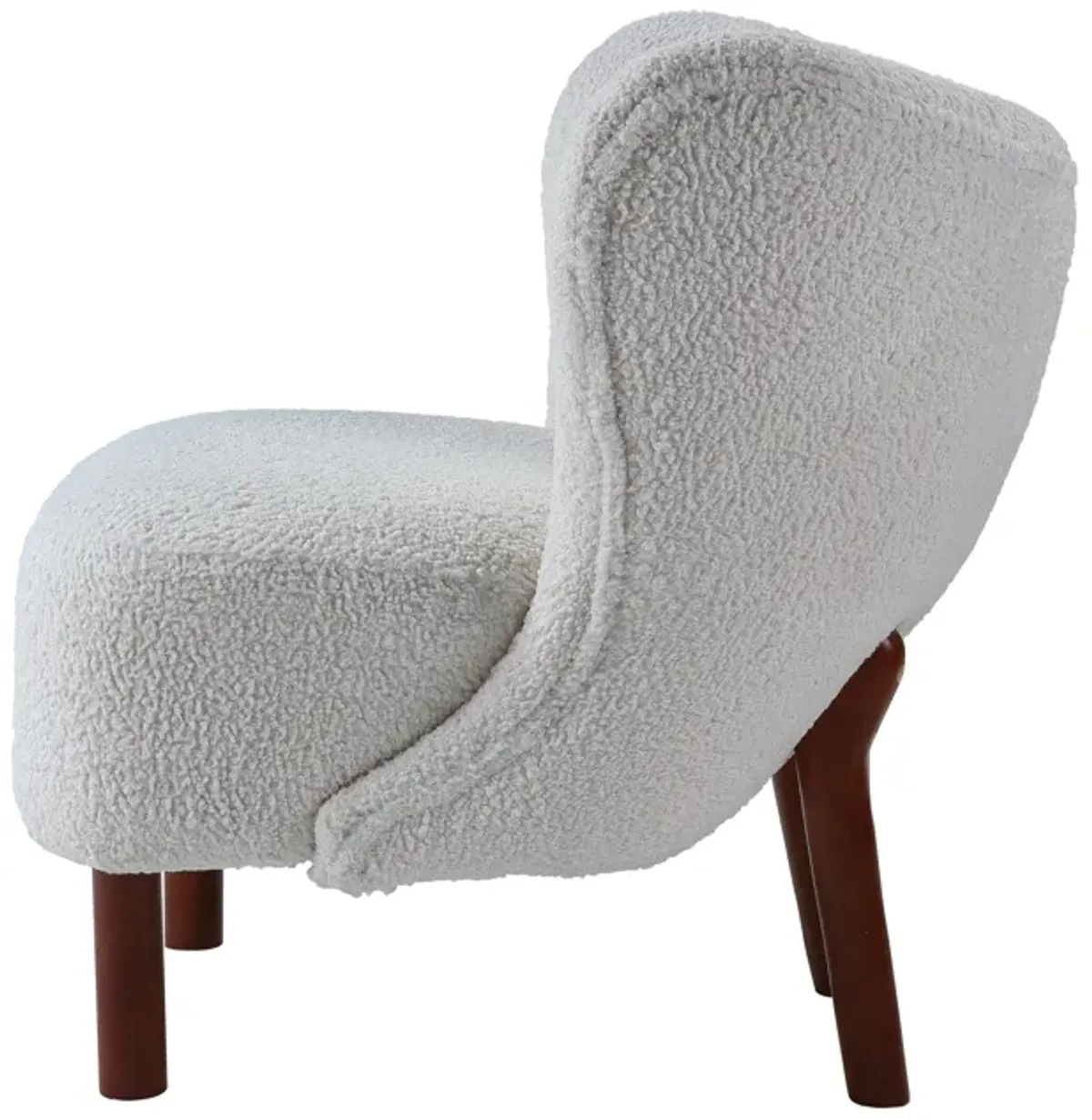 Zusud - Teddy Sherpa Accent Chair - White