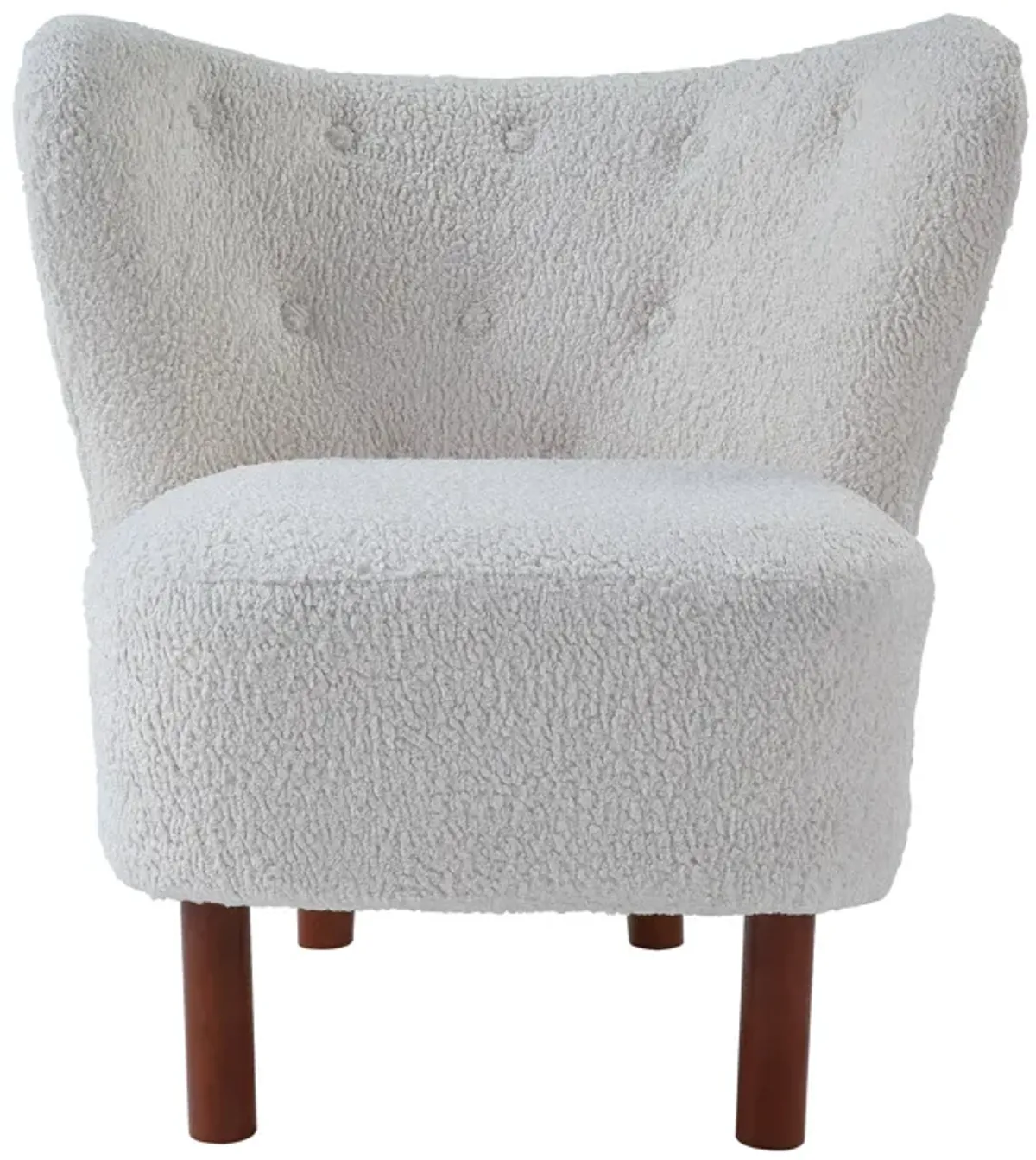 Zusud - Teddy Sherpa Accent Chair - White