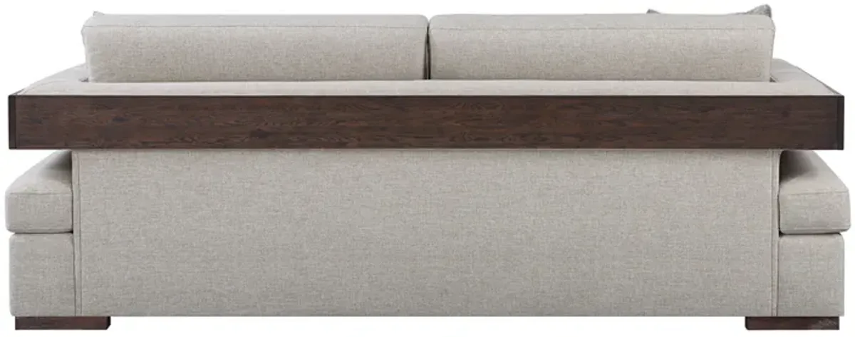 Niamey - Sofa With 4 Toss Pillows - Walnut