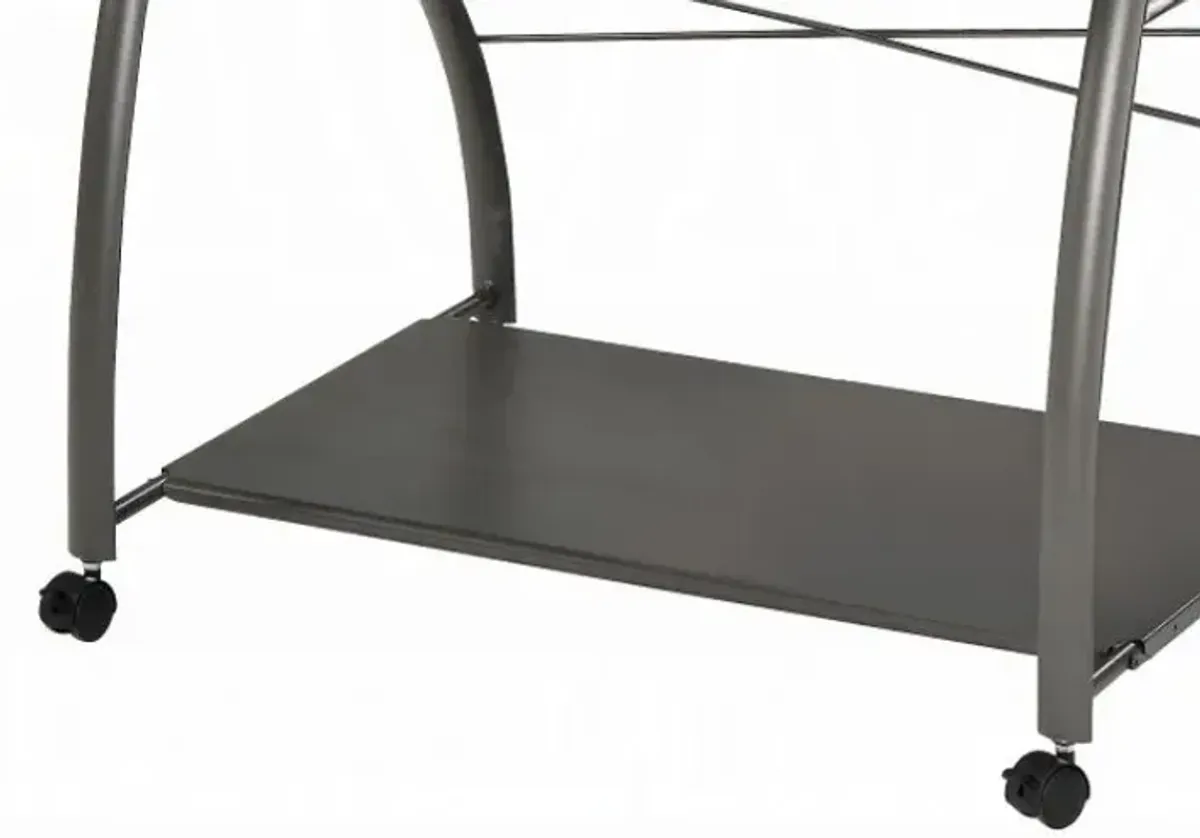 Vincent - Computer Desk - Pewter