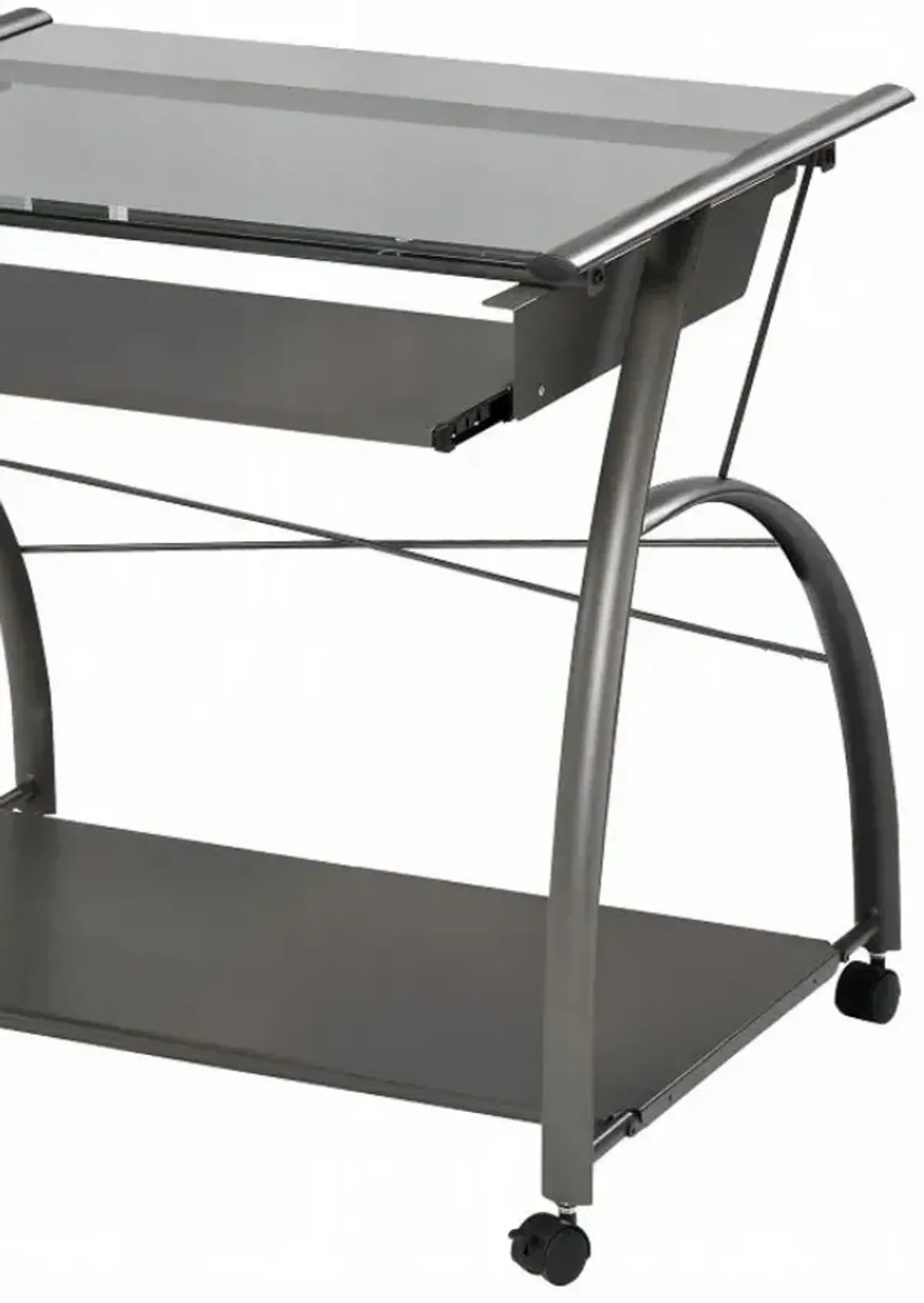 Vincent - Computer Desk - Pewter