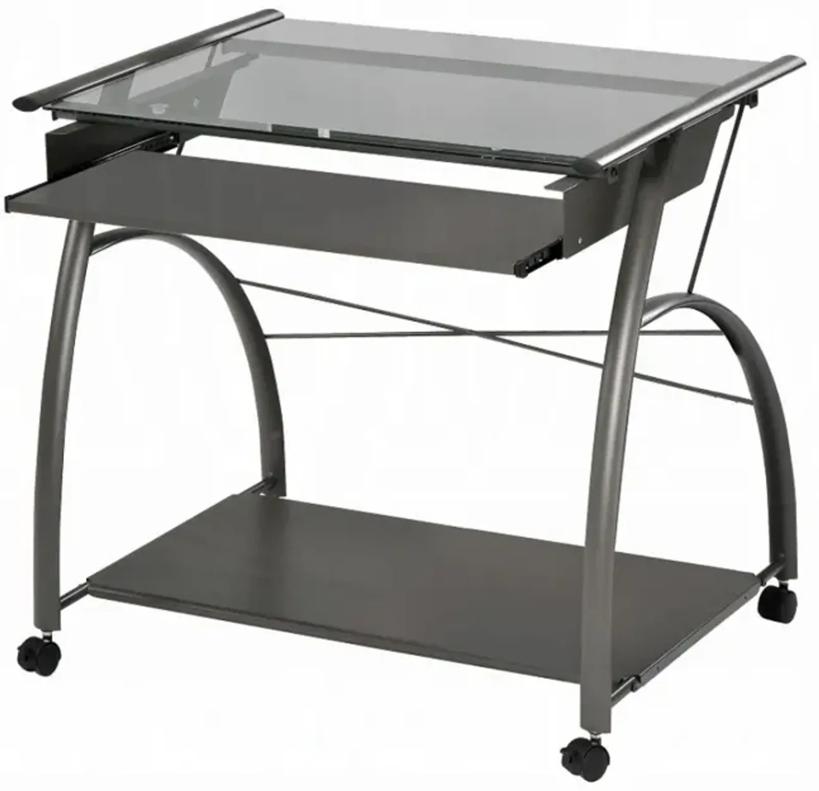 Vincent - Computer Desk - Pewter