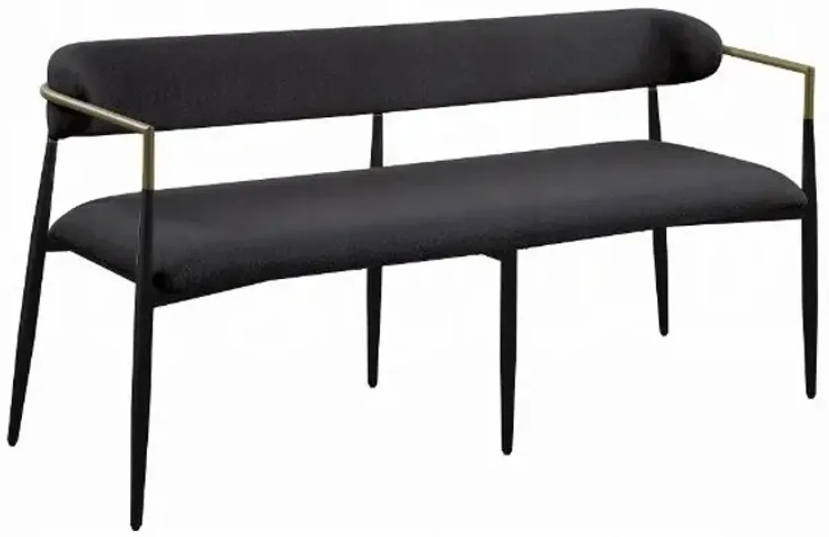 Jaramillo - Chenille Bench - Black