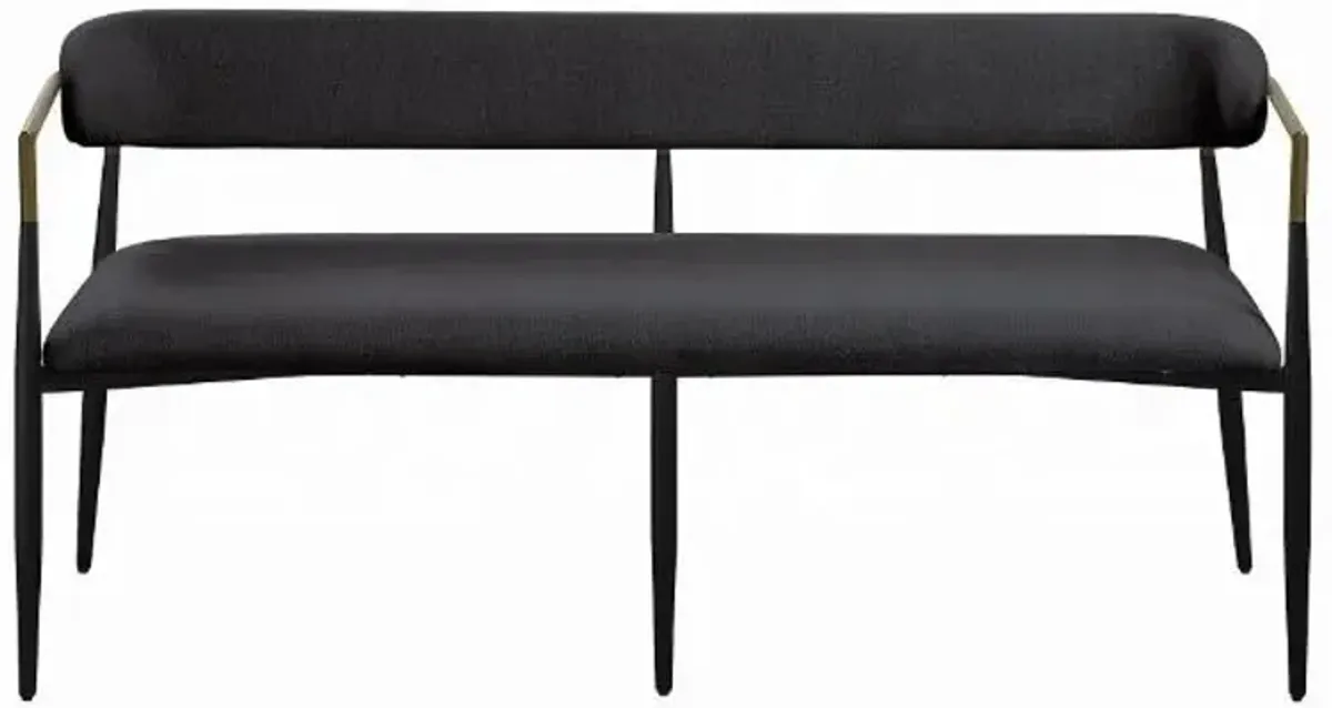 Jaramillo - Chenille Bench - Black