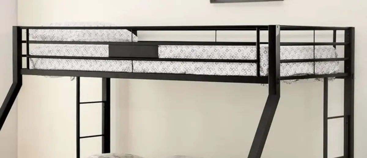 Limbra - Twin Long Queen Bunk Bed - Black