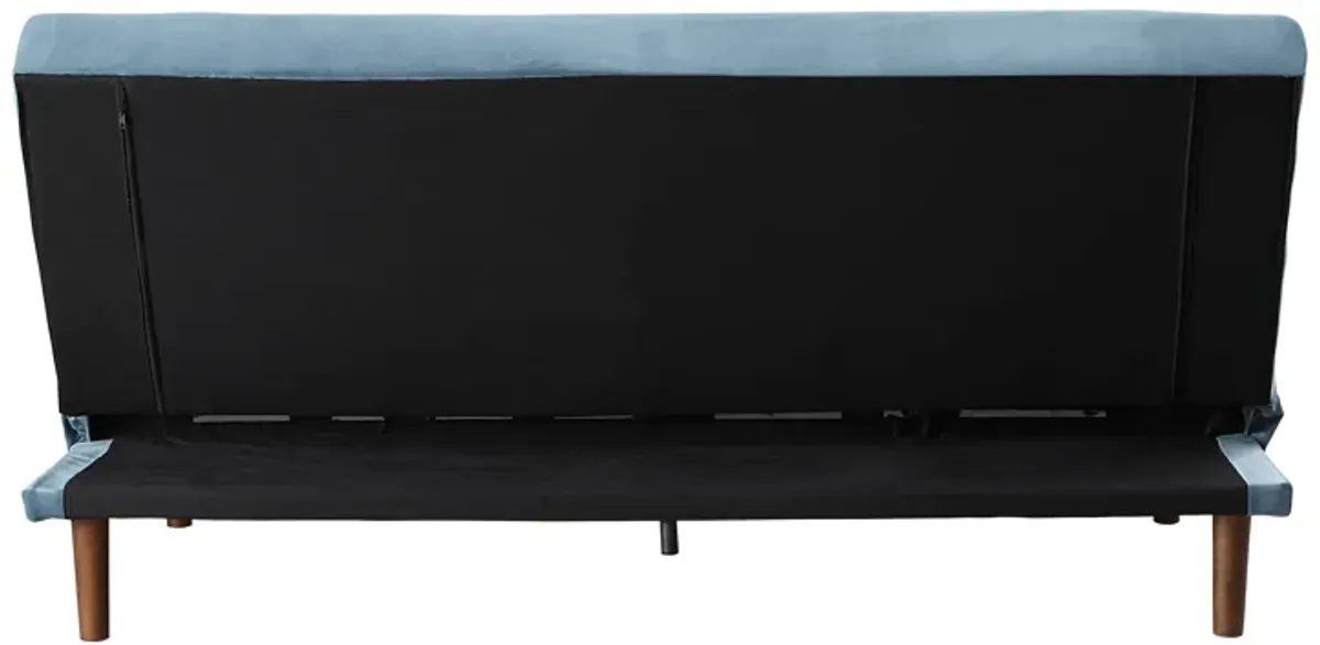 Yolandi - Velvet Adjustable Sofa - Teal Blue