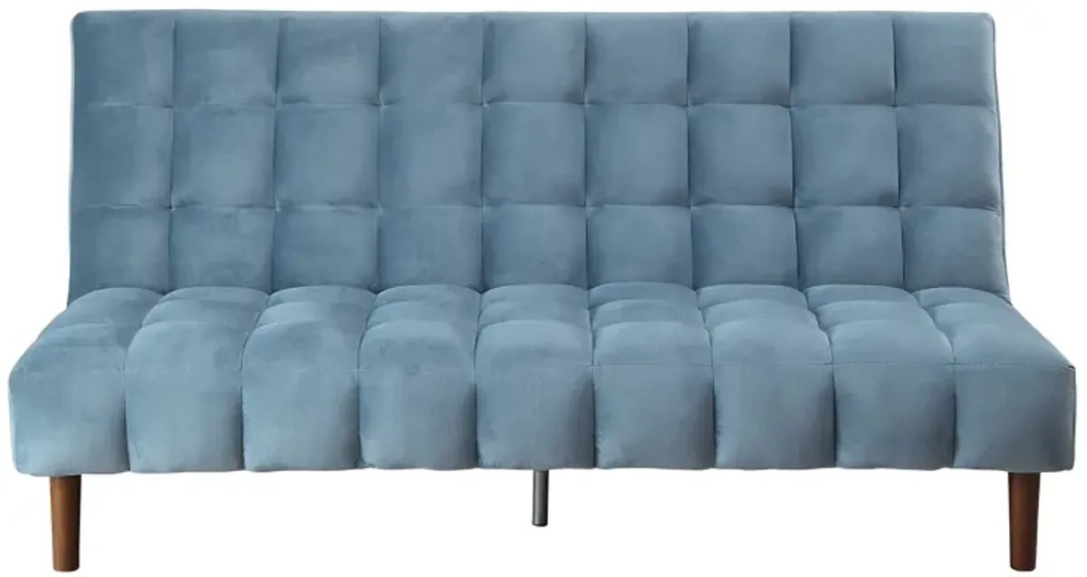 Yolandi - Velvet Adjustable Sofa - Teal Blue