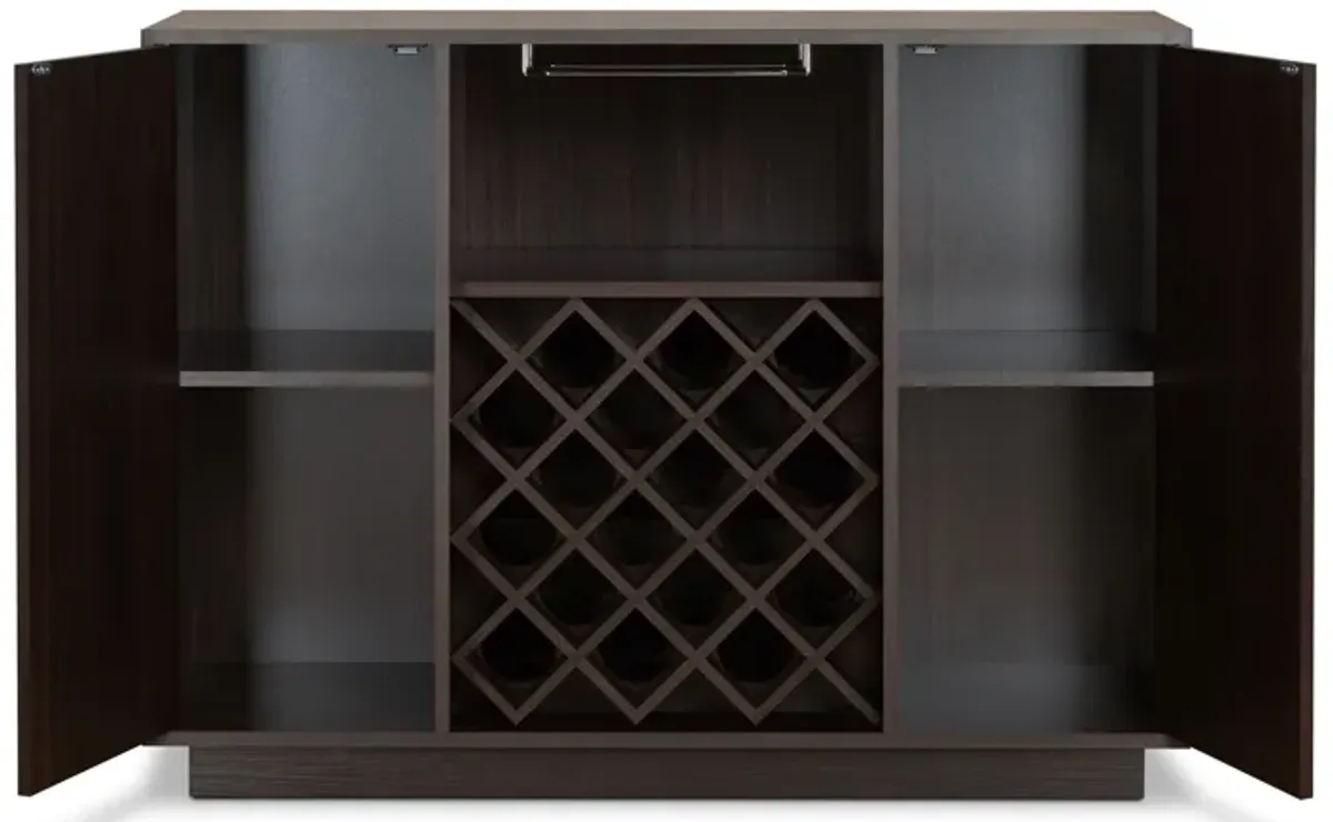 Hazen - Wine Cabinet - Espresso