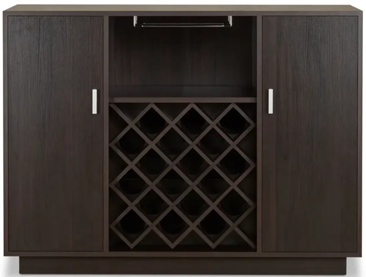 Hazen - Wine Cabinet - Espresso