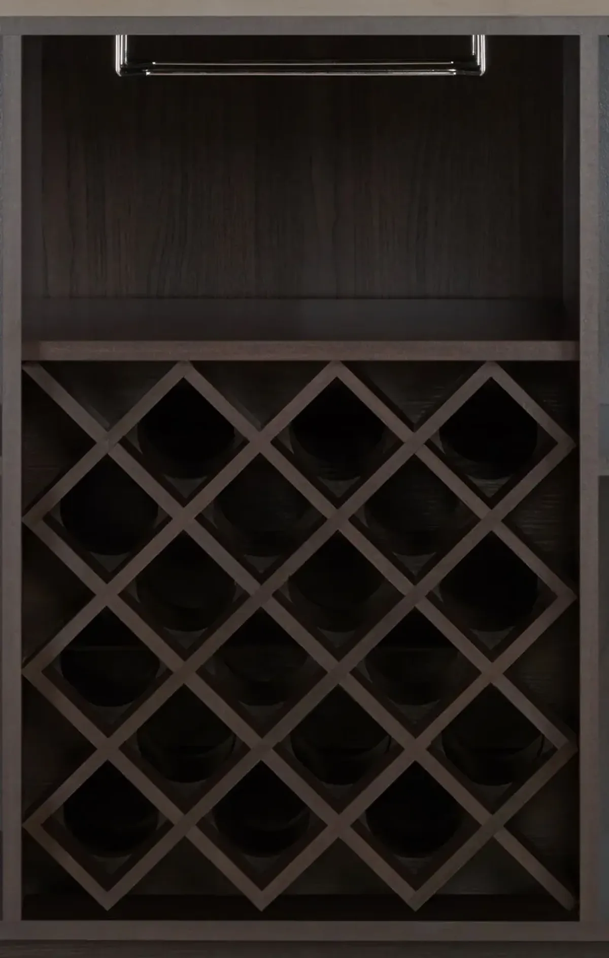 Hazen - Wine Cabinet - Espresso