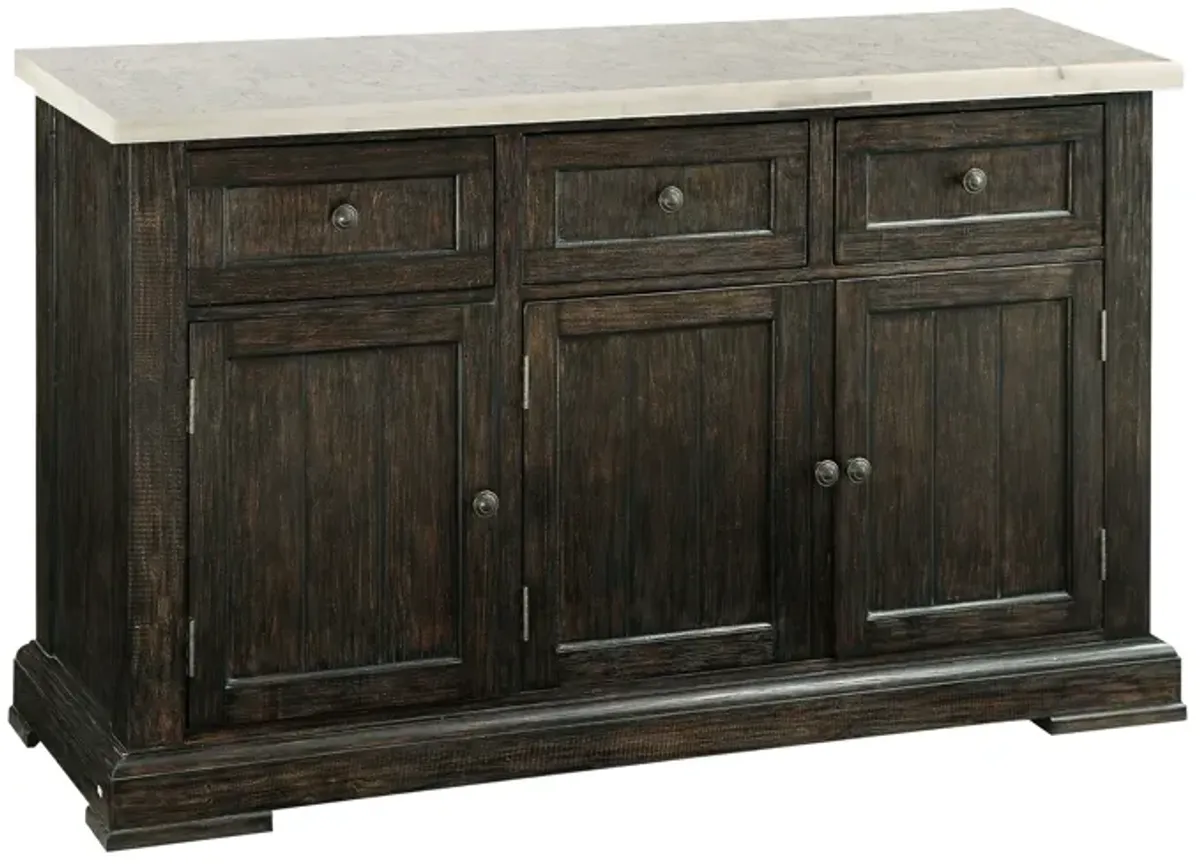 Nolan - Marble Top Salvage Server - Oak